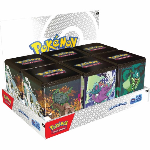 POKEMON TCG: Stacking Tin - Q1 2025 Sortido