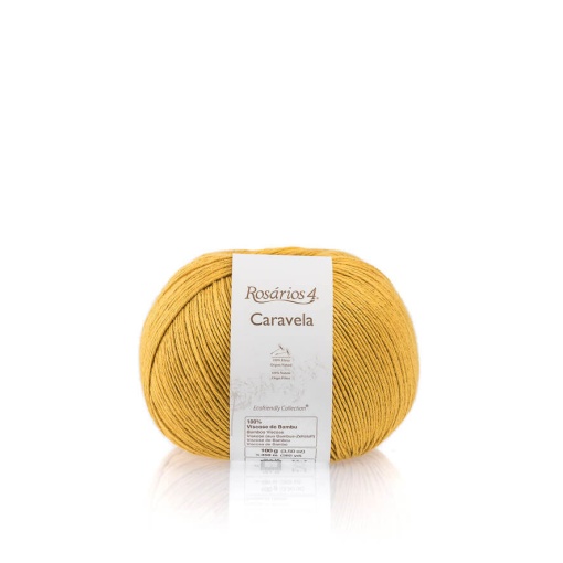 Fio de Tricot Rosários 4 Caravela 100g Mostarda 22