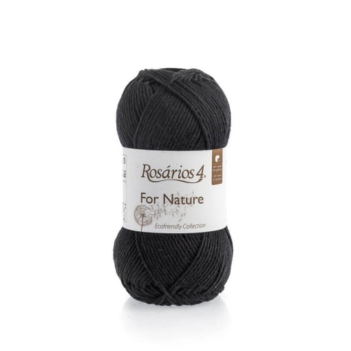 Fio de Tricot Rosários 4 For Nature 50g Preto 29 GOTS