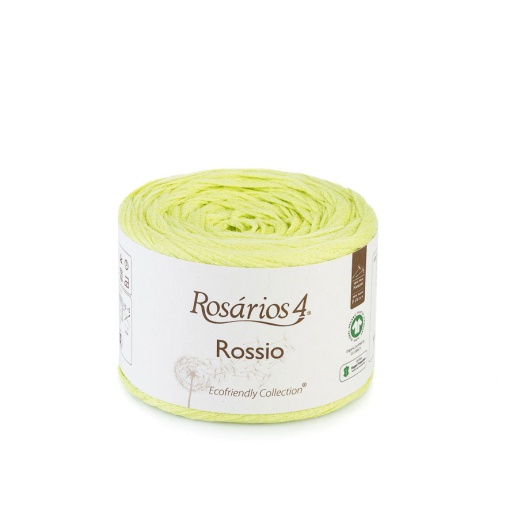 Fio de Tricot Rosários 4 Rossio 100g Amarelo Limão 19 GOTS