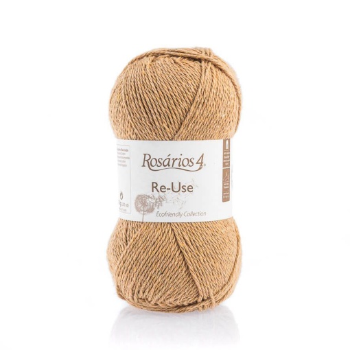 Fio de Tricot Rosários 4 Re-Use 100g Mel 23