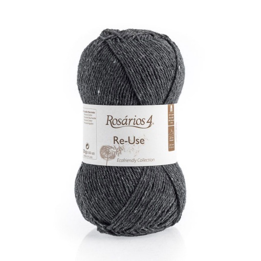 Fio de Tricot Rosários 4 Re-Use 100g Antracite 20