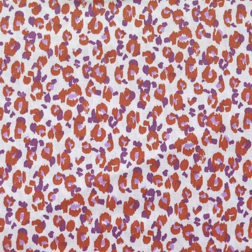Tecido rosetas leopardo multicor 1x1,50m 2438/3