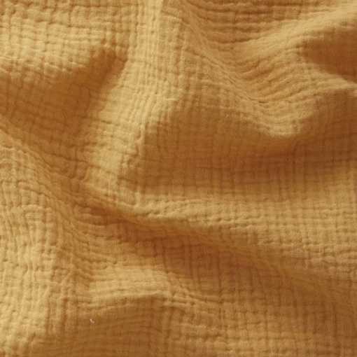Tecido Mousseline Liso Amarelo Mostarda 1x1,30m