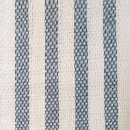 Tecido Linho Alentejano Risca Larga Azul Escuro/Bege 1x2,80m