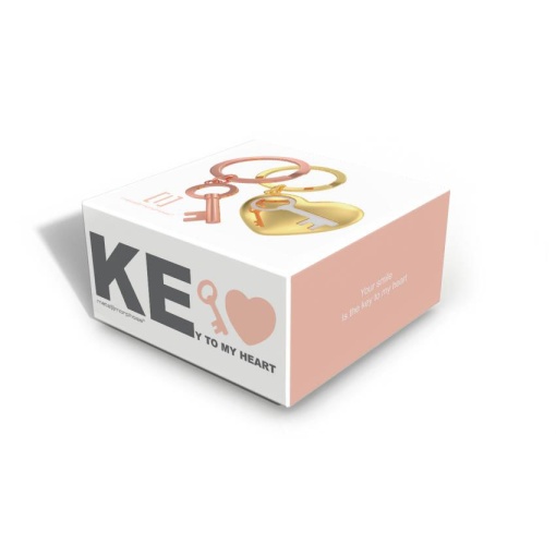 Metamorphosis heart keychain