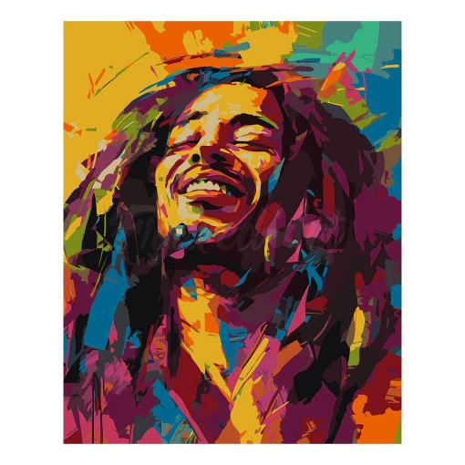 Pintar por números FIGURED'ART com moldura 40x50cm rua Reggae