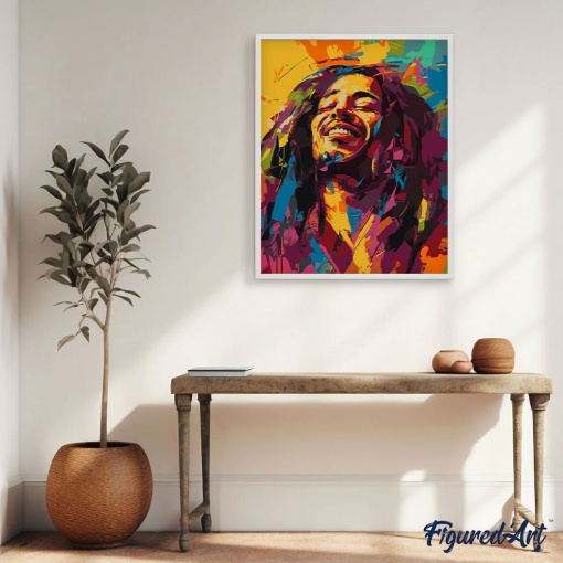 Pintar por números FIGURED'ART com moldura 40x50cm rua Reggae