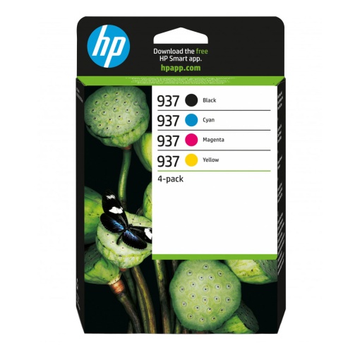 HP 937 ink cartridge pack 4 colors 6C400NE 403X8B#ABF/537P5B/5A0S0C