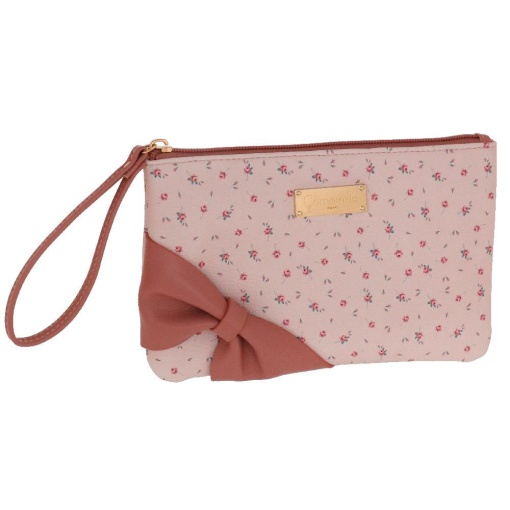 Bolsa CAMOMILLA Petite Fleur rosa 14x22x1,5cm