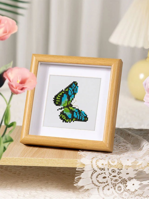 Pintar com diamantes FIGURED'ART 15x15cm 9 telas borboletas