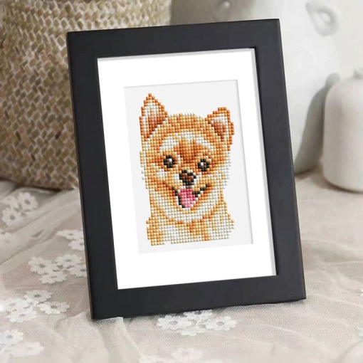 Pintar com diamantes FIGURED'ART 15x18cm 12 telas cães