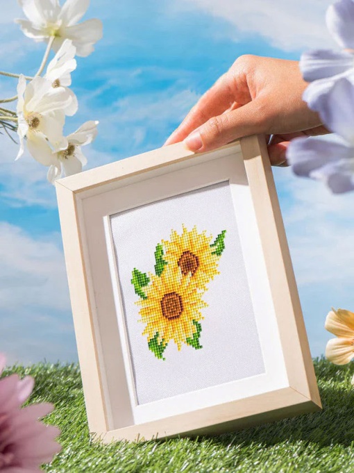 Pintar com diamantes FIGURED'ART 15x18cm 12 telas flores