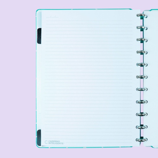 CADERNO INTELIGENTE Grande (215x280mm) Pautado Turquoise LOVE