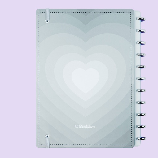 CADERNO INTELIGENTE Grande (215x280mm) Pautado Grey LOVE