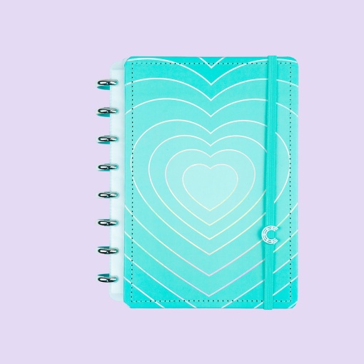 CADERNO INTELIGENTE A5 Pautado Turquoise LOVE