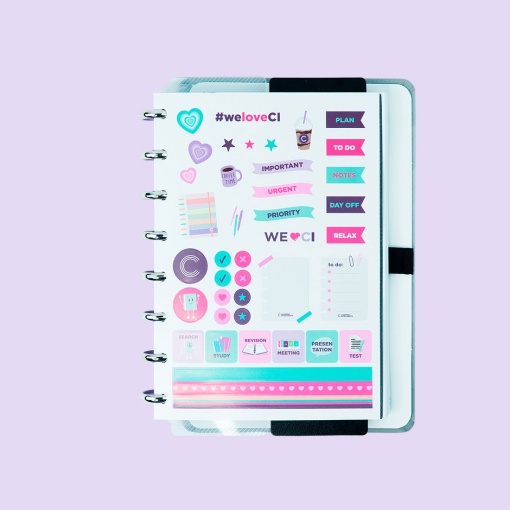 CADERNO INTELIGENTE A5 Pautado Grey LOVE