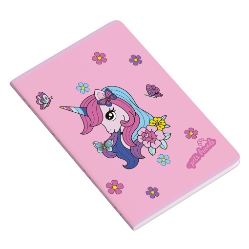 Caderno A5 Agrafado AMBAR Enchanted World 2025 Pautado 48 folhas 90g Sortido