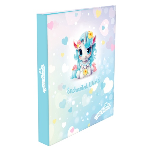 Dossier Escolar A4 AMBAR Enchanted World 2025 lombada estreita 2 Argolas Sortido