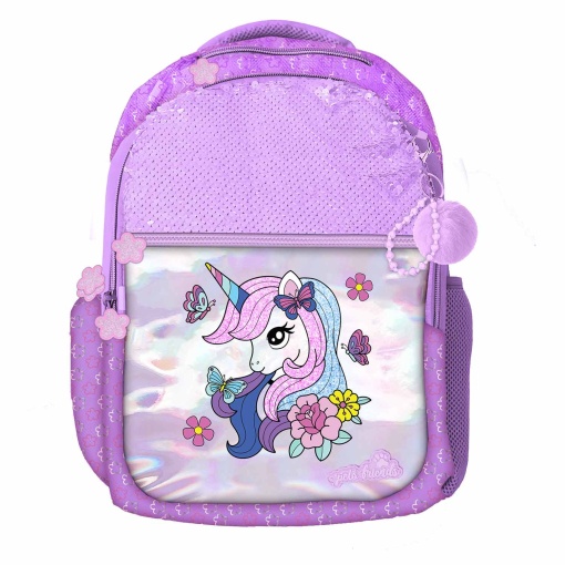 Mochila AMBAR Glitter World 2025 42x30x17cm Adaptável a Trolley
