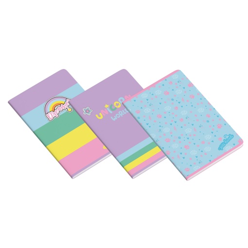 Caderno A5 Agrafado AMBAR PETS World 2025 Pautado 48 folhas 90g Sortido