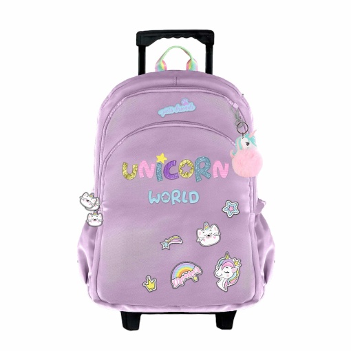 Mochila Trolley AMBAR Unicorn World 44x30x20cm Adaptável a Trolley