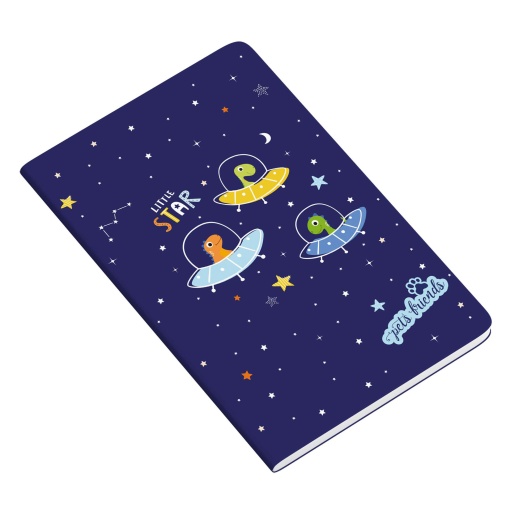 Caderno A5 Agrafado AMBAR PETS World Boy 2025 Pautado 48 folhas 90g Sortido