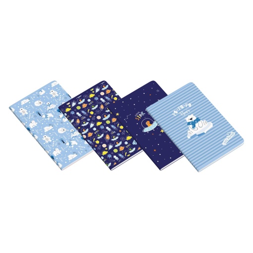 Caderno A4 Agrafado AMBAR PETS World Boy 2025 Pautado 48 folhas 90g Sortido