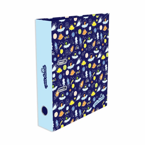 Dossier Escolar A4 AMBAR PETS World Boy 2025 lombada larga 2 Argolas Sortido