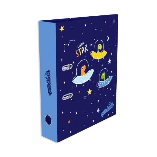Dossier Escolar A4 AMBAR PETS World Boy 2025 lombada larga 2 Argolas Sortido