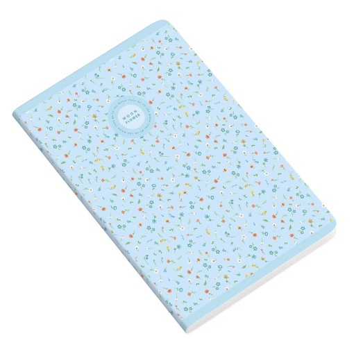 Caderno A4 Capa Plástica Agrafado AMBAR Moonflower Teen 2025 Pautado 48 folhas 90g Sortido