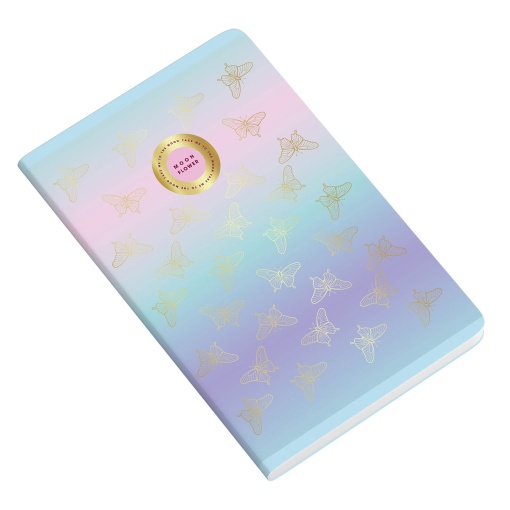 Caderno A4 Capa Plástica Agrafado AMBAR Moonflower Teen 2025 Quadriculado 48 folhas 90g Sortido