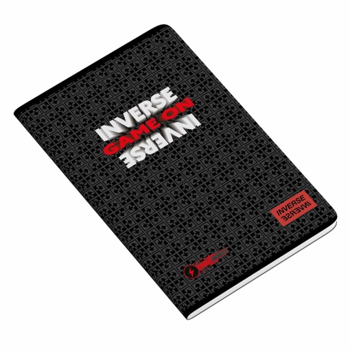 Caderno A4 Capa Plástica Agrafado AMBAR Inverse Teen 2025 Quadriculado 48 folhas 90g Sortido