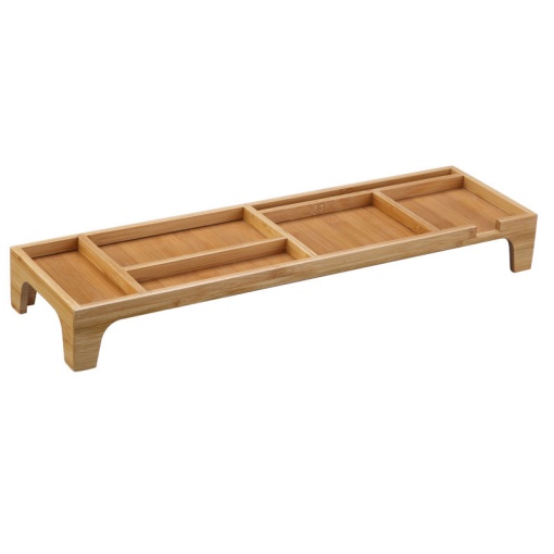 Organizador de secretaria de madeira 53x15x6,5cm FOROFIS