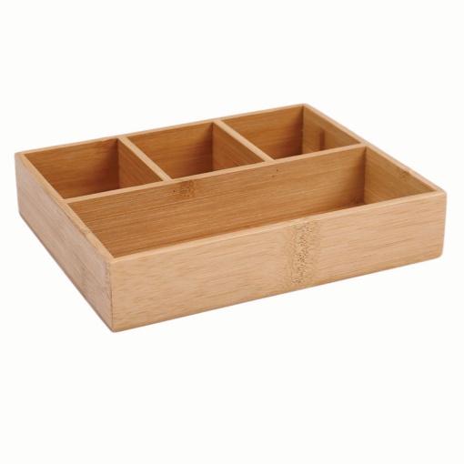 Organizador de secretaria de madeira 22x18x4,5cm FOROFIS