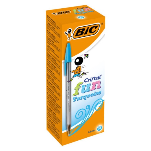 BIC Cristal Fun 1.6mm blue ballpoint pen