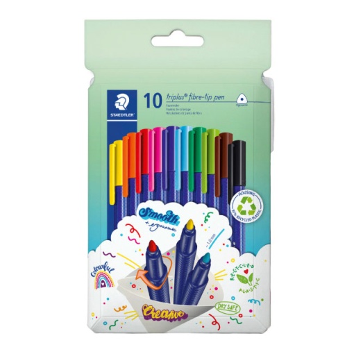 Canetas de feltro STAEDTLER Triplus Color 323 1mm 10 cores 323 C10