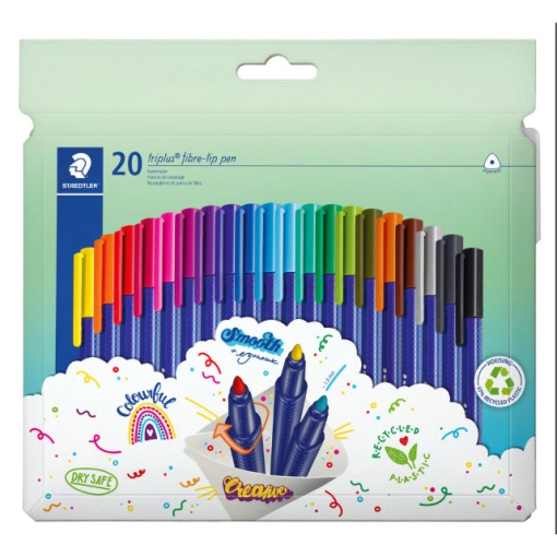 Canetas de feltro STAEDTLER Triplus Color 323 1mm 20 cores 323 C20