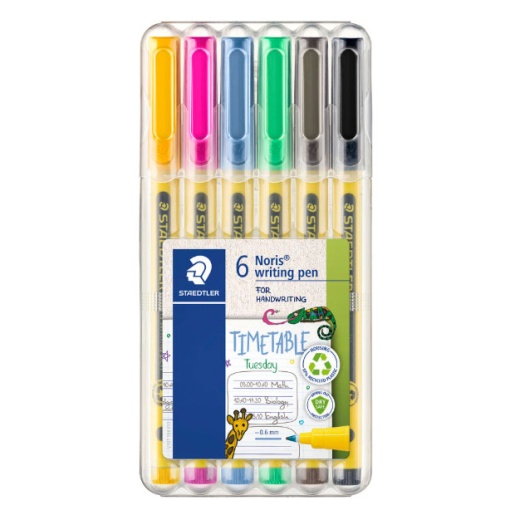 Marcador STAEDTLER NORIS 307 F 0,6mm 6 cores