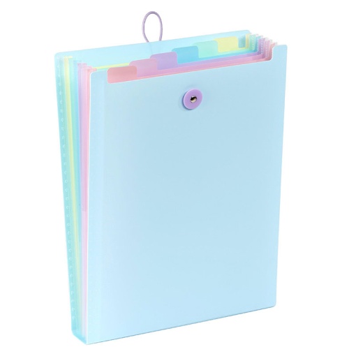 Pasta com 6 divisórias VIQUEL Rainbow pastel A4 sortido