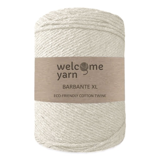 Fio Macramé WELCOME YARN Barbante XL 3mmx200m 500g (aprox.) Cru