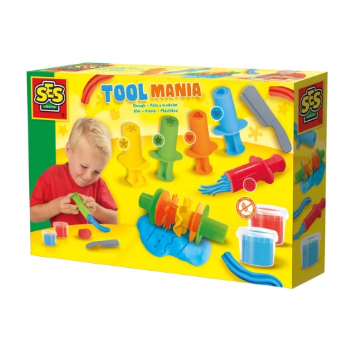 Plasticina Toolmania com Formas SES CREATIVE Dough