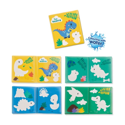 Livro de Banho - Colorir com Água Dinossauros SES CREATIVE Aqua Tiny Talents