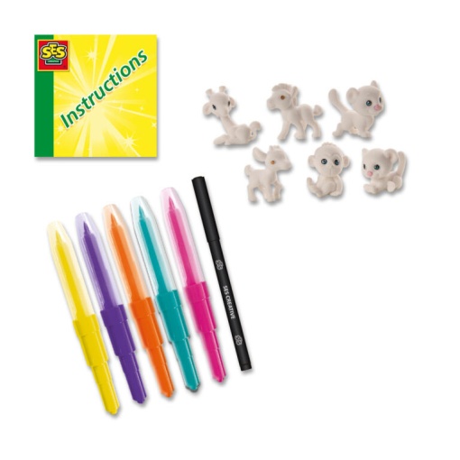 Canetas de Sopro - Animais de Safari SES CREATIVE Hobby