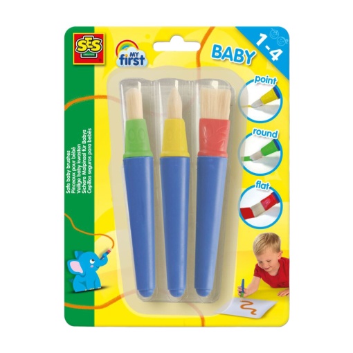 Pincéis Seguros para Bebé SES CREATIVE My First