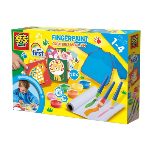 Pintar com Dedos Mega Set 6 Cores SES CREATIVE My First