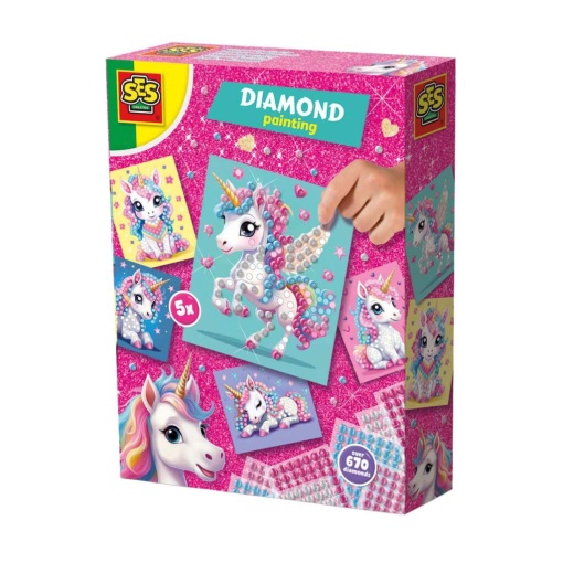 Pintar com Diamantes - Unicórnio SES CREATIVE Hobby