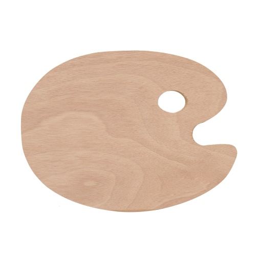 Paleta de Madeira Oval INART 30x40cm