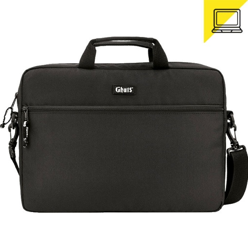 Mala de Tiracolo para Portátil 14" GHUTS Duque Black 2025 39x28x5cm