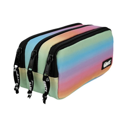 Estojo Escolar GHUTS New Triple Plain RAINBOW 2025